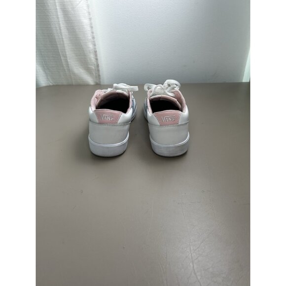 Vans Lowland ComfyCush Sneakers Women 11 Mens 9.5 White Rose Lace-Up Shoe 721356 - Picture 5 of 14